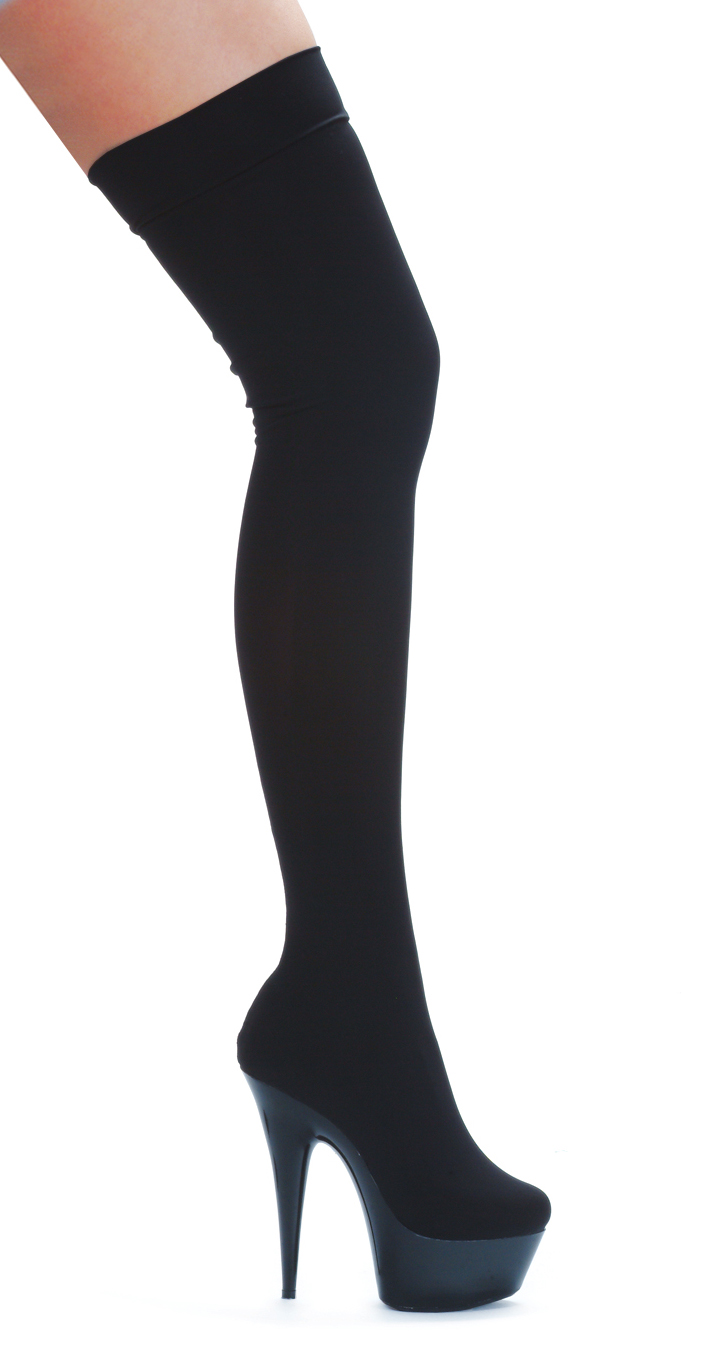 Ski - 6 Inch Pointed Stiletto Lycra Thigh Boots